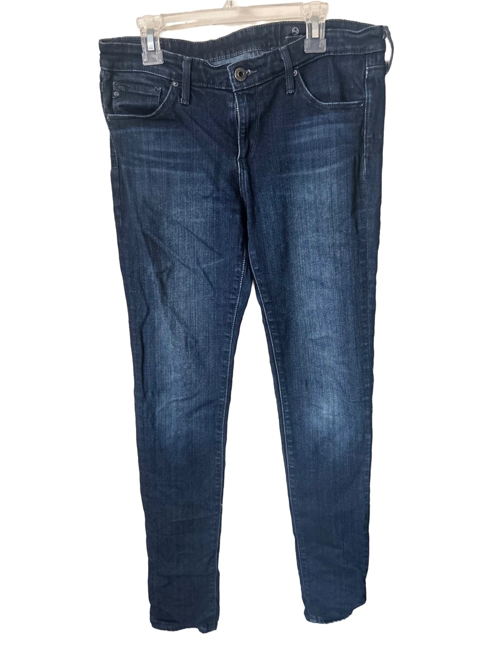 AG Adriano Goldschmied blue  stretch Denim Indigo Skinny Jeans, 28R